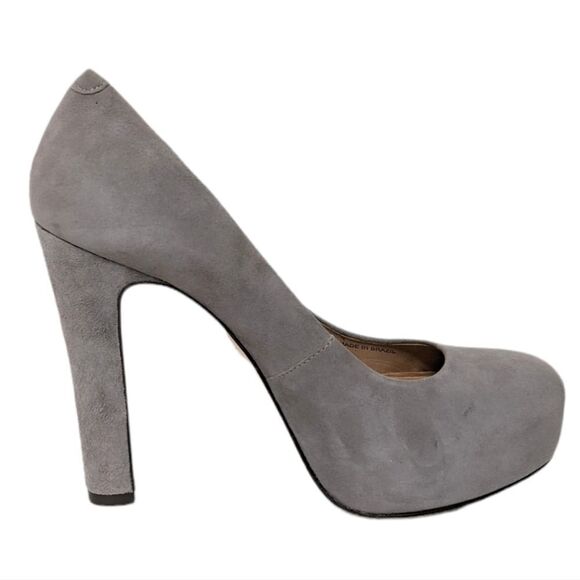 POUR LA VICTOIRE Suede Platform Minimalist Heels 8 - Picture 5 of 13